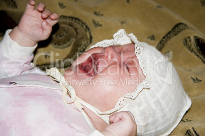 crying newborn baby