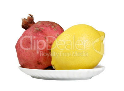 pomegranate and lemon