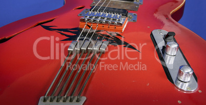 red guitar