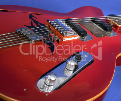 red guitar