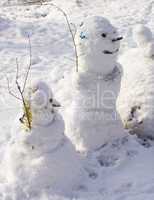 two snowmans