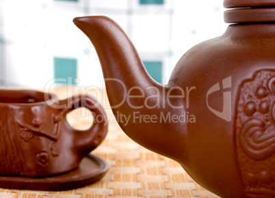 teapot and cup