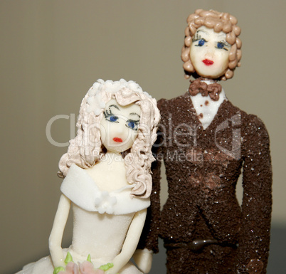 top of wedding cake