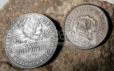 silver USSR coins