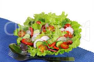 Summer salad of fresh vegetables