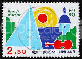 Postage stamp Finland 1995 Town of Naantali, Finland