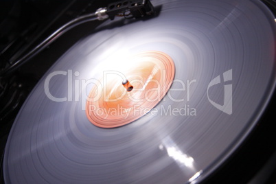 Rotierende Langspielplatte - Turntable long playing record