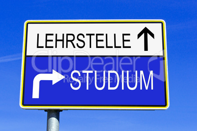 Studium und Lehrstelle