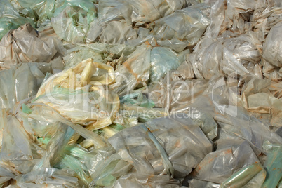 Polyethylene films landfill
