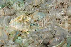 Polyethylene films landfill
