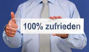 100 Prozent zufrieden