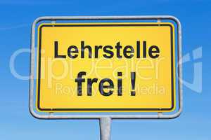 Lehrstelle frei !