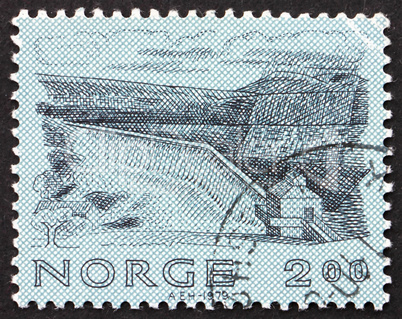 Postage stamp Norway 1979 Kylling Bridge, Verma