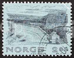 Postage stamp Norway 1979 Kylling Bridge, Verma