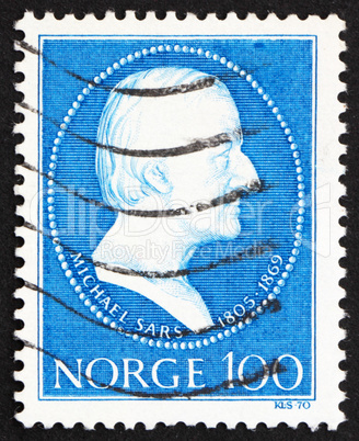 Postage stamp Norway 1970 Michael Sars, zoologist