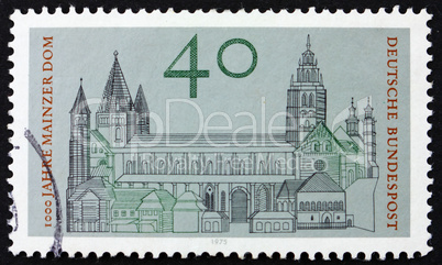 Postage stamp Germany 1975 Cathedral of Mainz