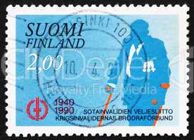 Postage stamp Finland 1990 War Veteran