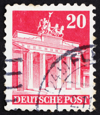 Postage stamp Germany 1948 Brandenburg Gate, Berlin