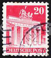 Postage stamp Germany 1948 Brandenburg Gate, Berlin