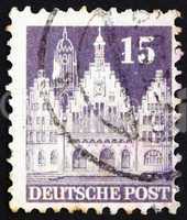 Postage stamp Germany 1948 Frankfurt Town Hall