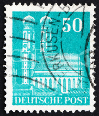 Postage stamp Germany 1948 Our Lady?s Church, Munich
