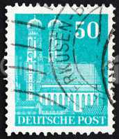 Postage stamp Germany 1948 Our Lady?s Church, Munich