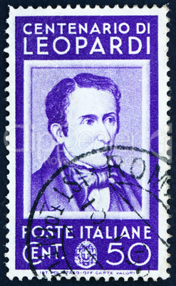 Postage stamp Italy 1937 Giacomo Leopardi, poet