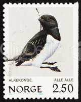 Postage stamp Norway 1983 Little Auk, Alle Alle, Bird