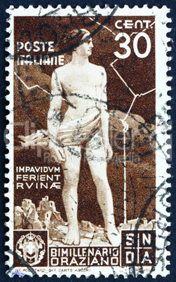 Postage stamp Italy 1936 Ajax Defying the Lightning