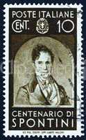 Postage stamp Italy 1937 Gaspare Spontini, Opera Composer