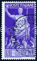 Postage stamp Italy 1937 Emperor Augustus Caesar Receiving Accla