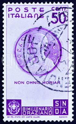 Postage stamp Italy 1936 Bust of Horace