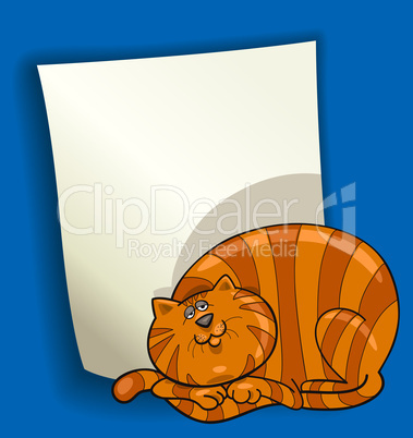 cartoon design with fat red cat