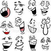Cartoon emotions illustration