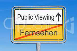 Fernsehen und Public Viewing