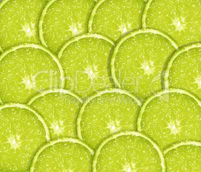 Slice of fresh lime