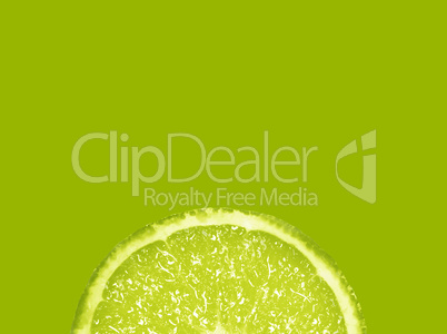 Slice of fresh lime