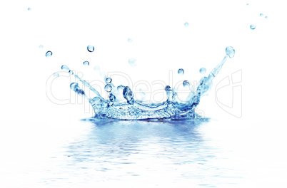 splash water