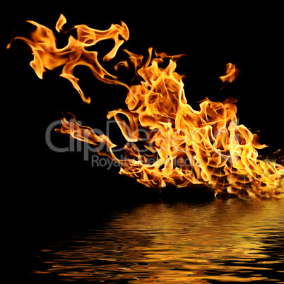 Fire on the water.