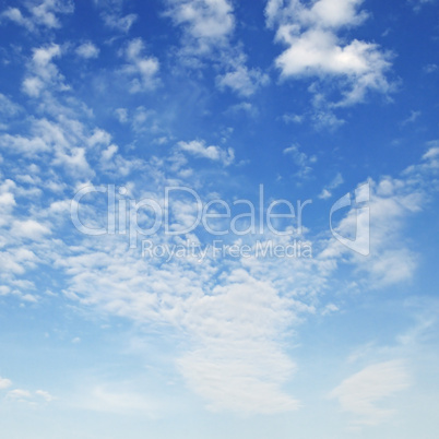 clouds in the blue sky