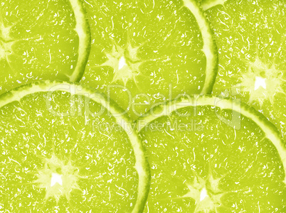 Slice of fresh lime