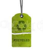 torn Eco Recycle Tag