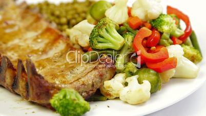 DOLLY:  Fried Pork Ribs With Vegetables