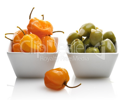 Yellow Pepper And Olives