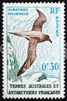 Postage stamp France 1959 Light-mantled Sooty Albatross