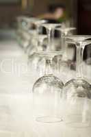 Drinking Glasses Abstract in Formal Dining Room