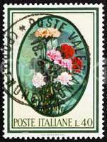 Postage stamp Italy 1966 Standard Carnations, Dianthus Caryophyl