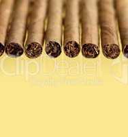 Cigars On Yellow
