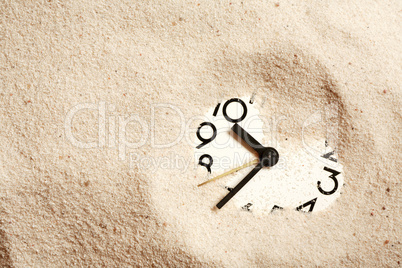 Clock In Sand