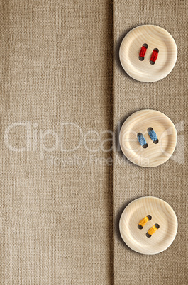 Buttons On Canvas